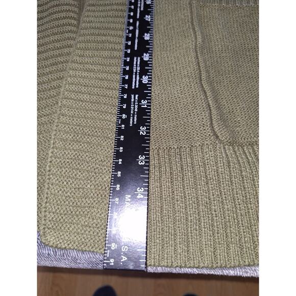 Sonoma Womans 4X Olive Green Open Front Cardigan Coastal Tunic Sweater - Picture 10 of 12